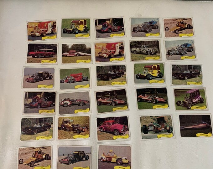 Barris Sticker Car Card Collection / Vintage Car Cards / Free