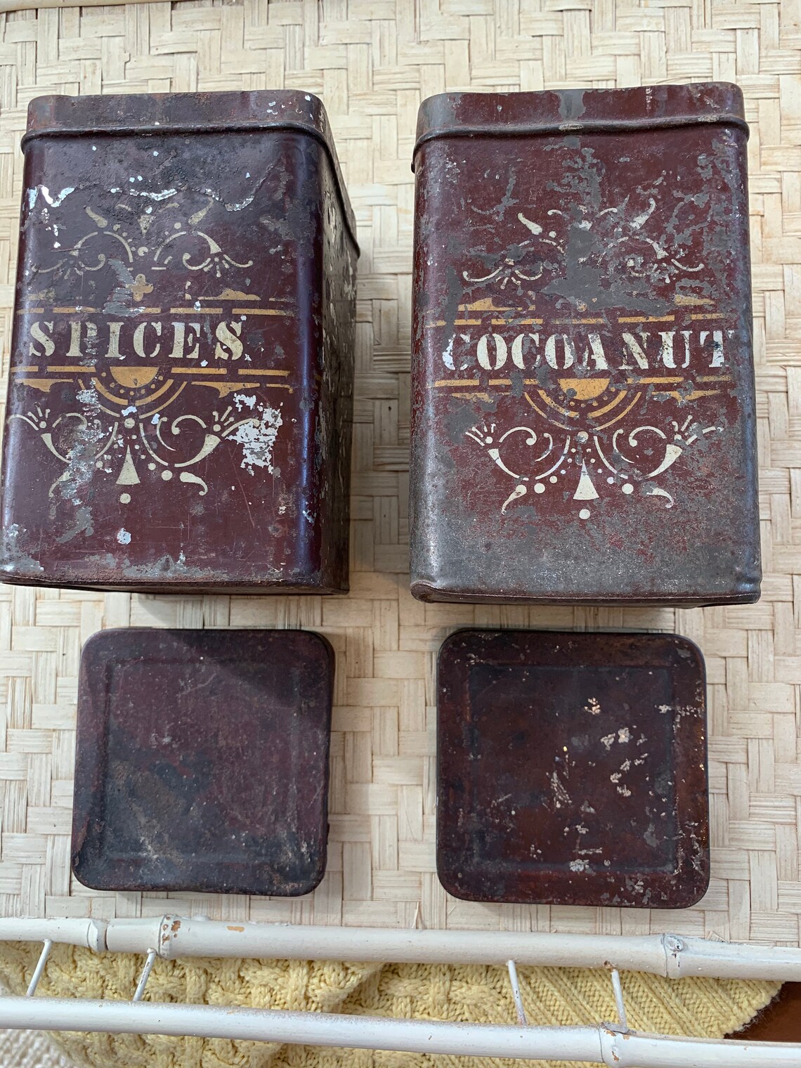 Antique Rare Tins/ Antique Tins / Vintage Tins/ Free Shipping Etsy