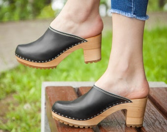 High Heel Clogs - Etsy