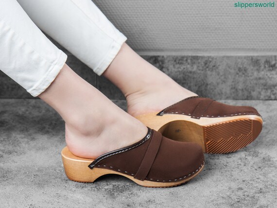 handmade wooden clogs