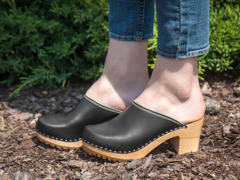 MUST HAVE Swedish Clogs With Heel High Heel Womens Clogs With | Etsy