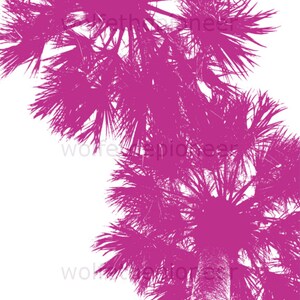 Print Set Fun Printable Art Digital Prints Instant Download Tropical Wall Art Palm Tree Decor Hot Pink Print Minimalist Decor image 2