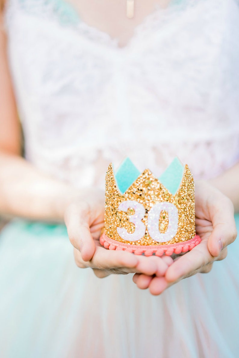 30th Birthday For Her Thirtieth Birthday Crown Dirty 30 Birthday Adult Birthday Crown Adult Flirty Thirty Birthday Crown For Adult