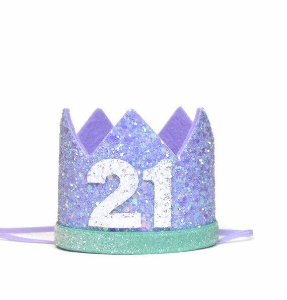 Adult Birthday Crown 21st Birthday Add Any Number Adult | Etsy