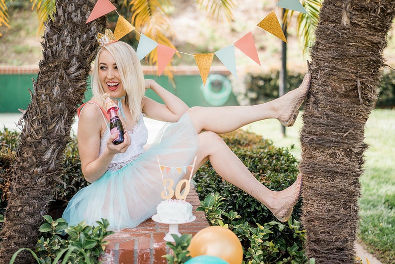 30th Birthday For Her Thirtieth Birthday Crown Dirty 30 Birthday Adult Birthday Crown Adult Flirty Thirty Birthday Crown For Adult
