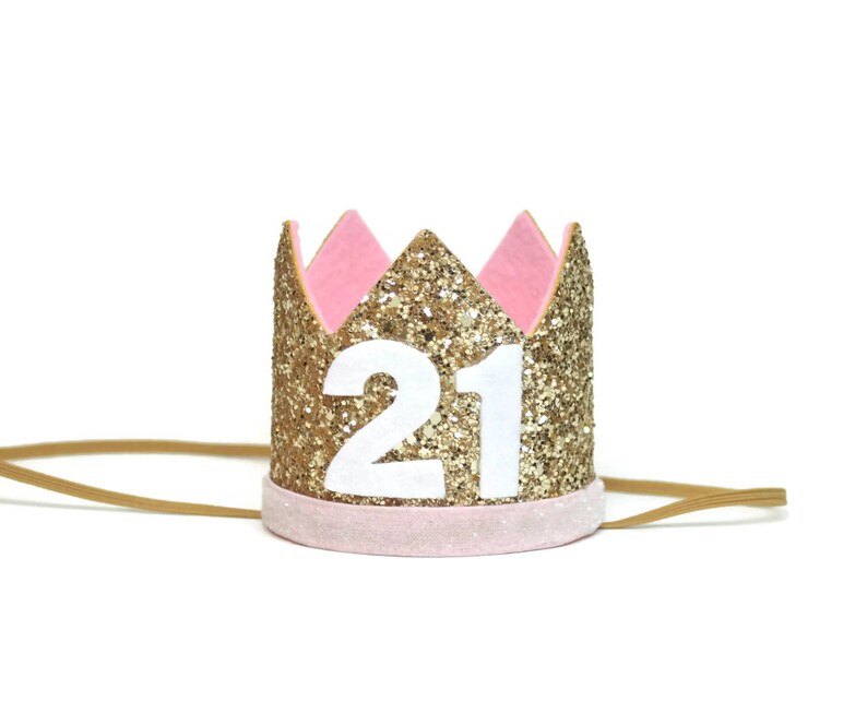 Adult Birthday Crown 21st Birthday Add Any Number Adult | Etsy