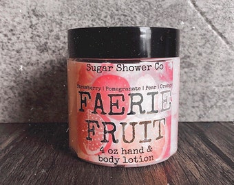 Faerie Fruit Hand- och kroppslotion – jordgubb, päron, granatäpple, apelsin - 118 ml