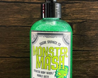 Monster Mash Pump Duschgel/Seifenbad - Körperwäsche - Kinder Schaumbad - Gurken Melone Duftend