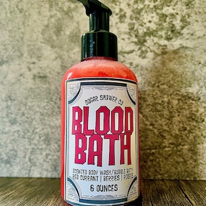 Blutbad Body Wash & Schaumbad - Duschgel - Badeseife - Halloween Seife - Duftseife - Hexenseife