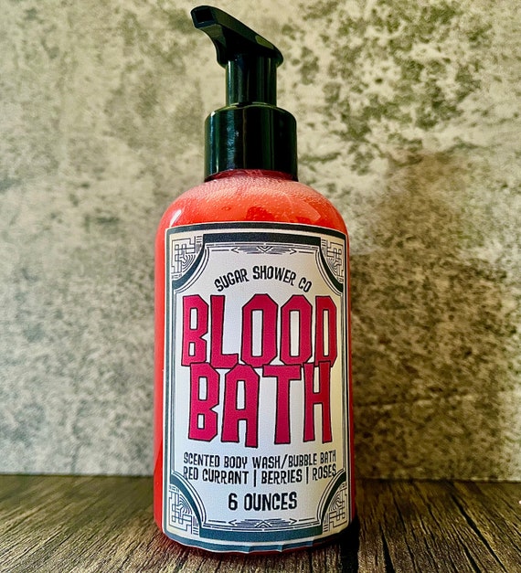 Blood Bath Body Wash – Red Currant, Berry & Rose Scented, Vegan
