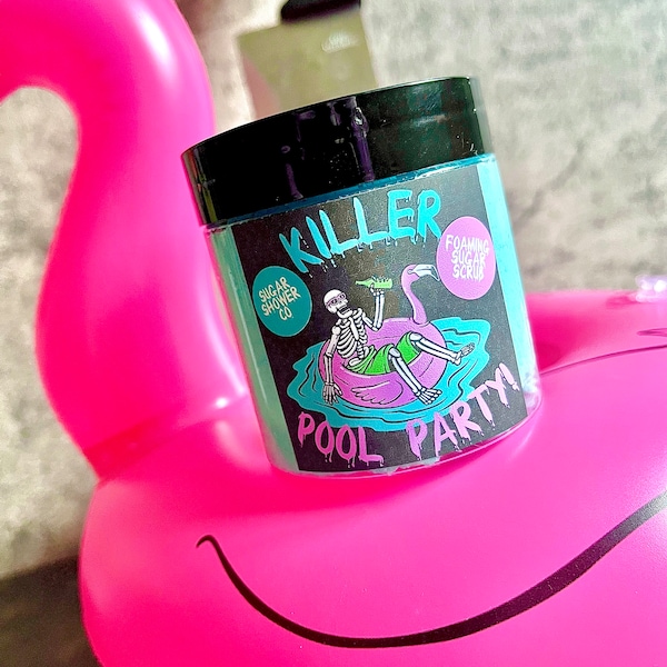 Killer Pool Party Foaming Sugar Scrub - Whipped Sugar Scrub - Whipped Soap - Sugar Scrub - Creamy Soap