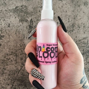 Unicorn Blood Shimmer Spray Lotion - Body Lotion - Hand Lotion - Body Cream - Moisturizer - Light Lotion - Horror Lotion