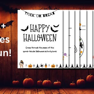 Halloween-Buch für Kinder - Ausmalbilder, Spiele & gruseliger Spaß!