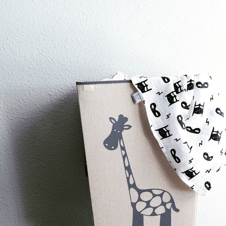 Batman Monochrome Design Muslin Swaddle Blanket Large 47 x 47 Etsy