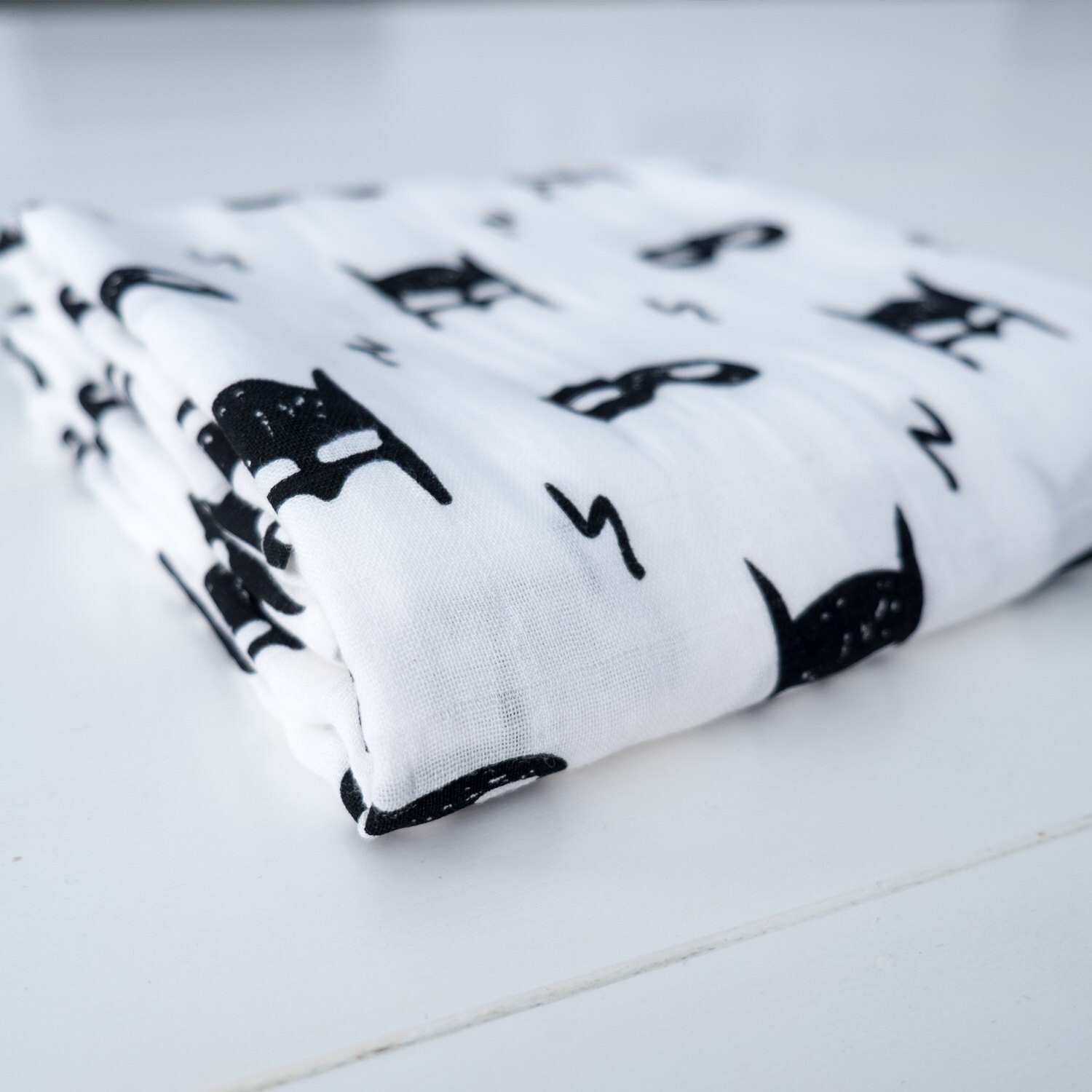 Batman Monochrome Design Muslin Swaddle Blanket Large 47 x 47 Etsy