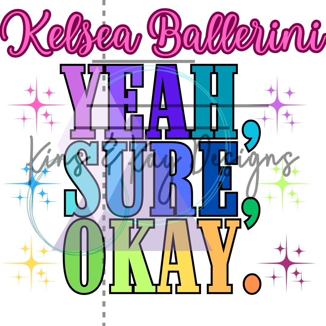 Blindsided Lyrics PNG DIGITAL FILE Kelsea Ballerini Blindsided Yeah