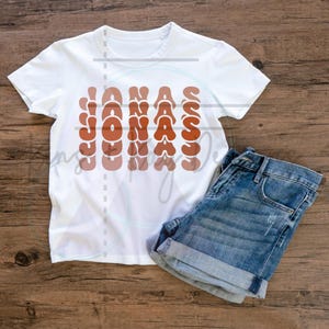 Jonas PNG - DIGITAL FILE - Jonas Brothers - Retro - Stacked