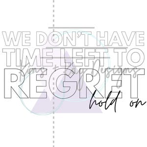 Hold On Lyrics PNG - FILE DIGITALE - Jonas Brothers - Non abbiamo più tempo per pentirci