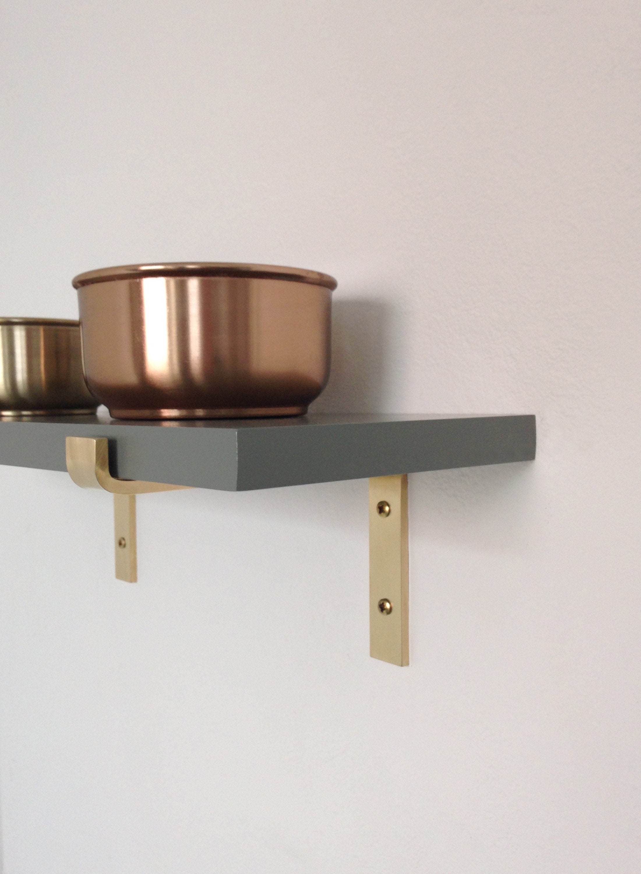 15 Cm Brass Angle Brass Bracket for Wall Shelf Etsy UK
