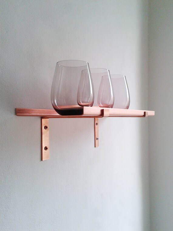 Copcopper Wall Shelf Copper 40 Cm Long