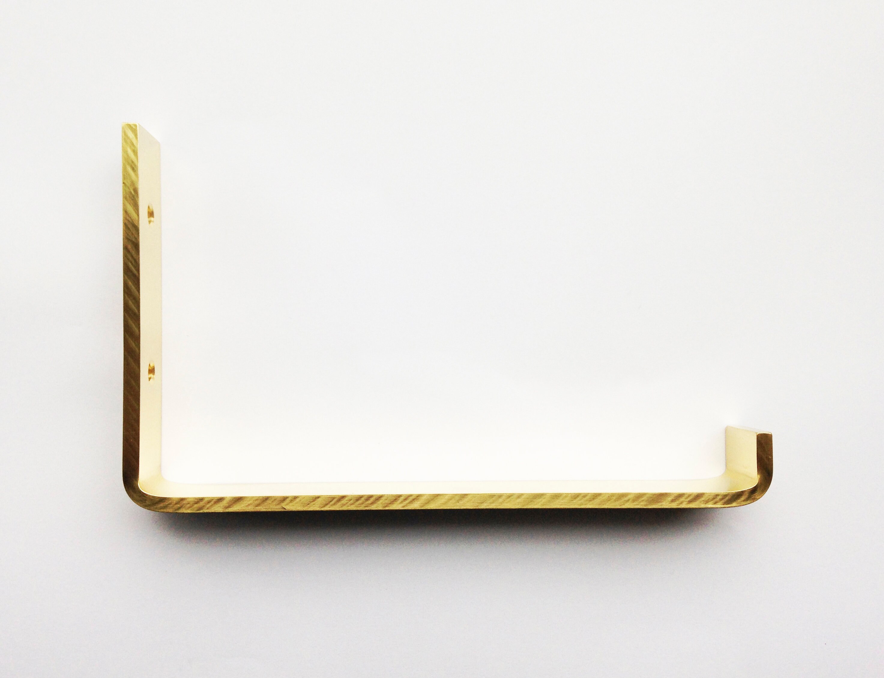 20 cm brass angle brass bracket L form for wall shelf Etsy
