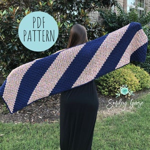 CROCHET WRAP PATTERN: Nola Wrap, Wrap Pattern, Corner to Corner Crochet, Shawl Pattern, Beginner C2C, Crochet Pattern, Blanket Scarf
