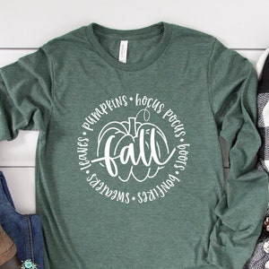 Fall Pumpkin Shirt, Pumpkin Shirt, Sweater Weather, Fall Crewneck, Cozy Season, Fall Vibes, Women&#39;s Crewneck, Thanksgiving, Women&#39;s Tees
