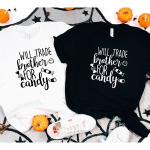 Will Trade Brother For Candy Youth Shirt, Halloween Shirt, Funny Halloween Shirt, Kids T Shirt, Kids Halloween Shirt, Youth Shirt, Kids Tees