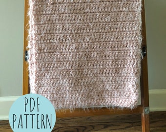 CROCHET BABY BLANKET Pattern: Ada Baby Blanket, Easy Crochet Afghan, Baby Blanket Pattern, Beginner Crochet Pattern, Baby Afghan Pattern