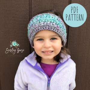 HÄKEL-EARWARMER-MUSTER: Brody Ohrwärmer, Ohrwärmer häkeln, Ohrwärmer häkeln, Kopftuch häkeln, Stirnband häkeln, Muster