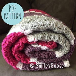 CROCHET BABY BLANKET Pattern:  Madison Baby Blanket, C2C Crochet Blanket Pattern, Crochet Baby Blanket, Crochet Pattern, Baby Afghan