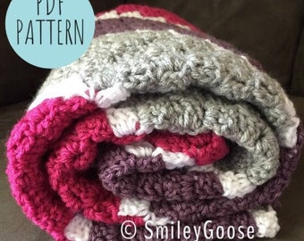 CROCHET BABY BLANKET Pattern:  Madison Baby Blanket, C2C Crochet Blanket Pattern, Crochet Baby Blanket, Crochet Pattern, Baby Afghan