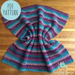 CROCHET BABY BLANKET Pattern: Kinsley Baby Blanket, Easy Crochet Afghan, Baby Blanket Pattern, Easy Crochet Pattern, Baby Afghan Pattern