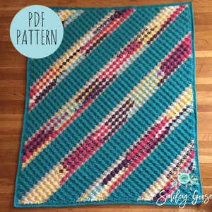 CROCHET BABY BLANKET Pattern: Paola Baby Blanket, C2C Crochet Blanket Pattern, Crochet Baby Blanket, Crochet Pattern, Baby Afghan