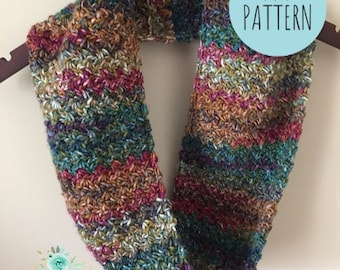 CROCHET SCARF PATTERN: Hope Infinity Scarf, Crochet Infinity Scarf Pattern, Crochet Cowl Pattern, Infinity Scarf, Easy Crochet Pattern