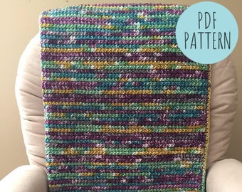 CROCHET BABY BLANKET Pattern: Kayson Baby Blanket, Easy Crochet Afghan, Baby Blanket Pattern, Easy Crochet Pattern, Baby Afghan Pattern