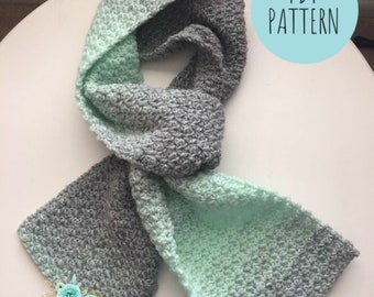 CROCHET SCARF PATTERN: Kenzie Scarf, Easy Crochet Scarf Pattern, Long Crochet Scarf, Easy Crochet Pattern, Scarf Pattern, Bulky Scarf