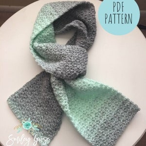 CROCHET SCARF PATTERN: Kenzie Scarf, Easy Crochet Scarf Pattern, Long Crochet Scarf, Easy Crochet Pattern, Scarf Pattern, Bulky Scarf