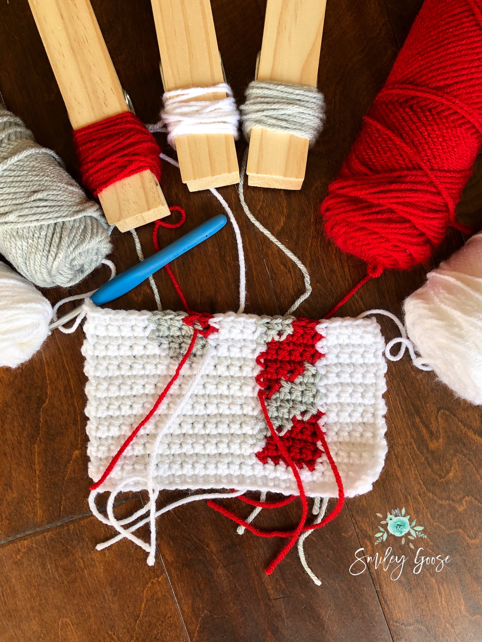 CROCHET BLANKET PATTERN: Christmas Throw Blanket Christmas Throw