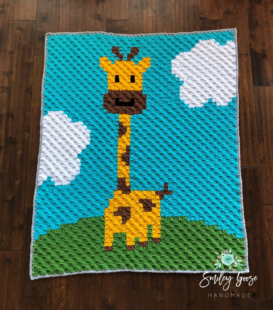 CROCHET BABY BLANKET Pattern Giraffe Baby Blanket C2C Etsy