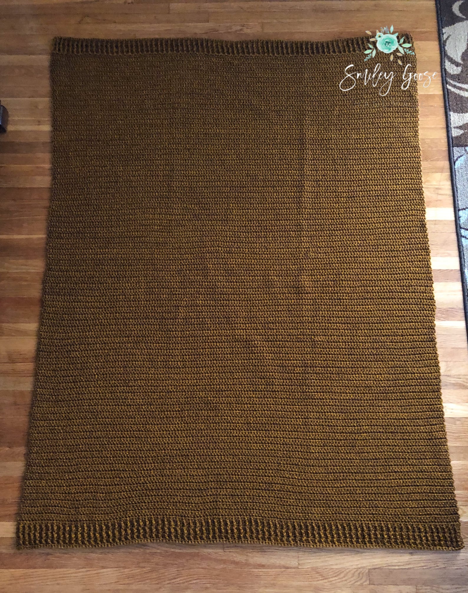 CROCHET BLANKET PATTERN Grayson Throw Blanket Easy Crochet Etsy