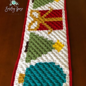 CROCHET TABLE RUNNER Pattern: Christmas Table Runner, C2C Christmas Pattern, Christmas Crochet Pattern, C2C Crochet Pattern image 5