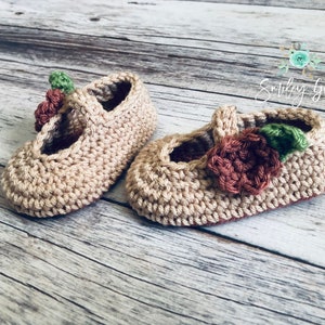 CROCHET BABY BOOTIE Pattern: Harper Baby Booties, Crochet Baby Shoes, Baby Slippers, Crib Shoes, Mary Jane Booties, Crochet Pattern image 9