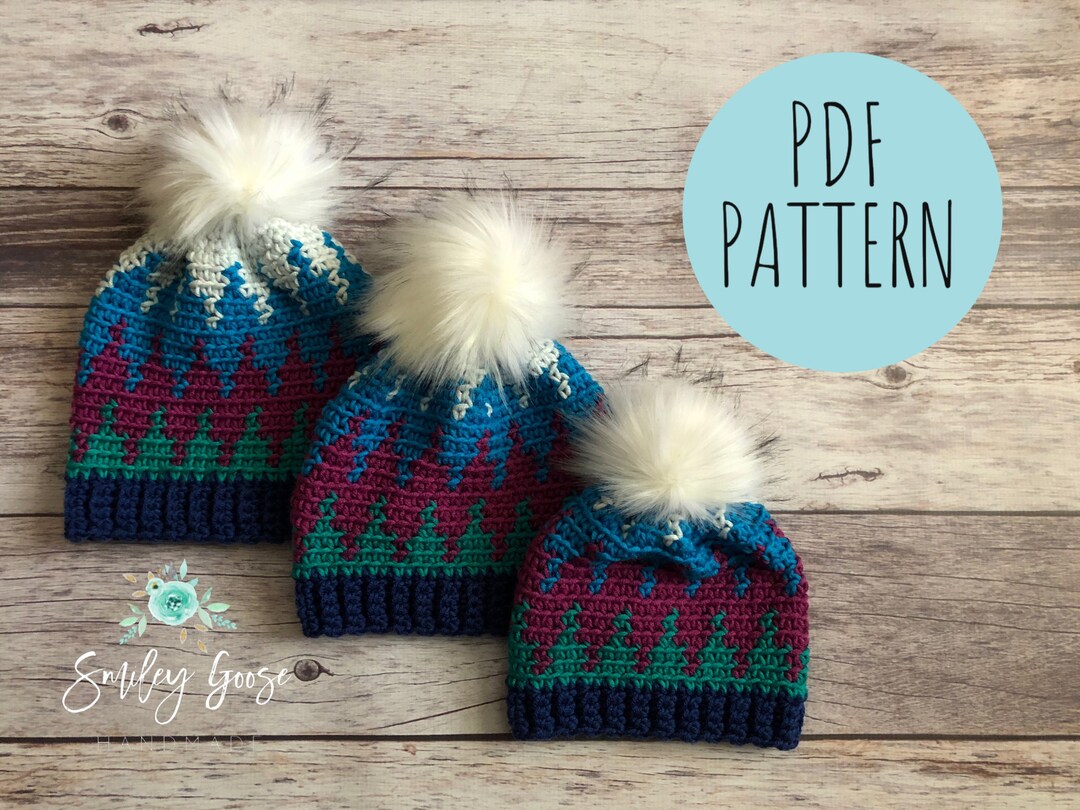CROCHET BEANIE PATTERN: Colt Chevron Beanie, Crochet Hat Pattern ...