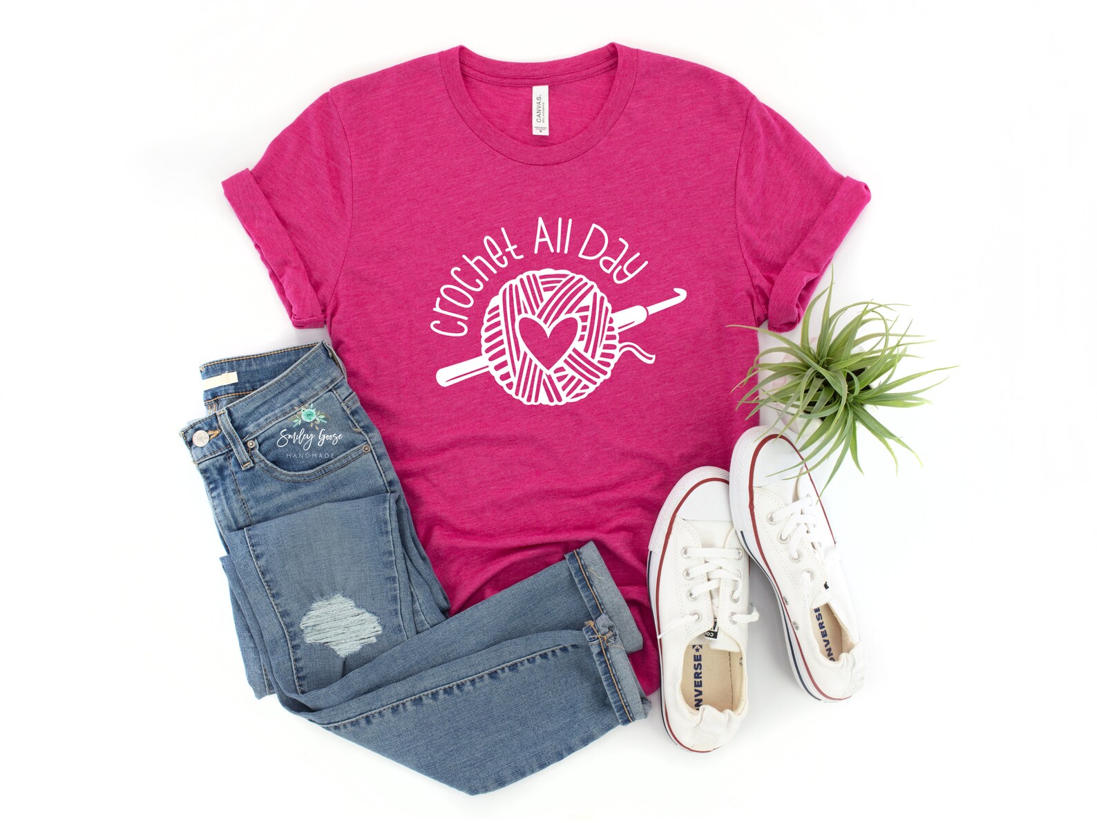 Crochet All Day Shirt Crochet All Day Crocheter Shirt Etsy