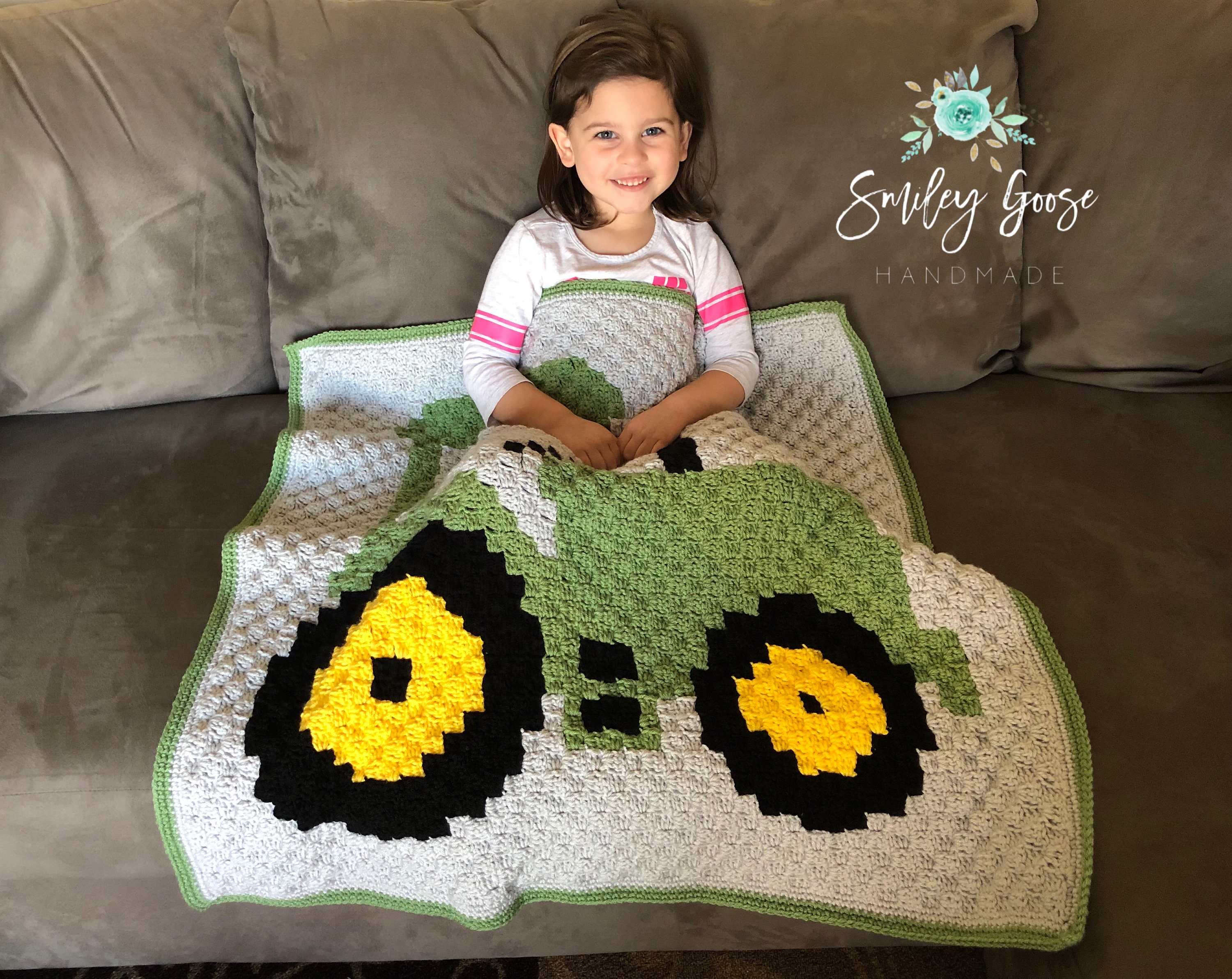 Tractor Baby Blanket Pattern Crochet Baby Blanket Pattern Etsy Sweden