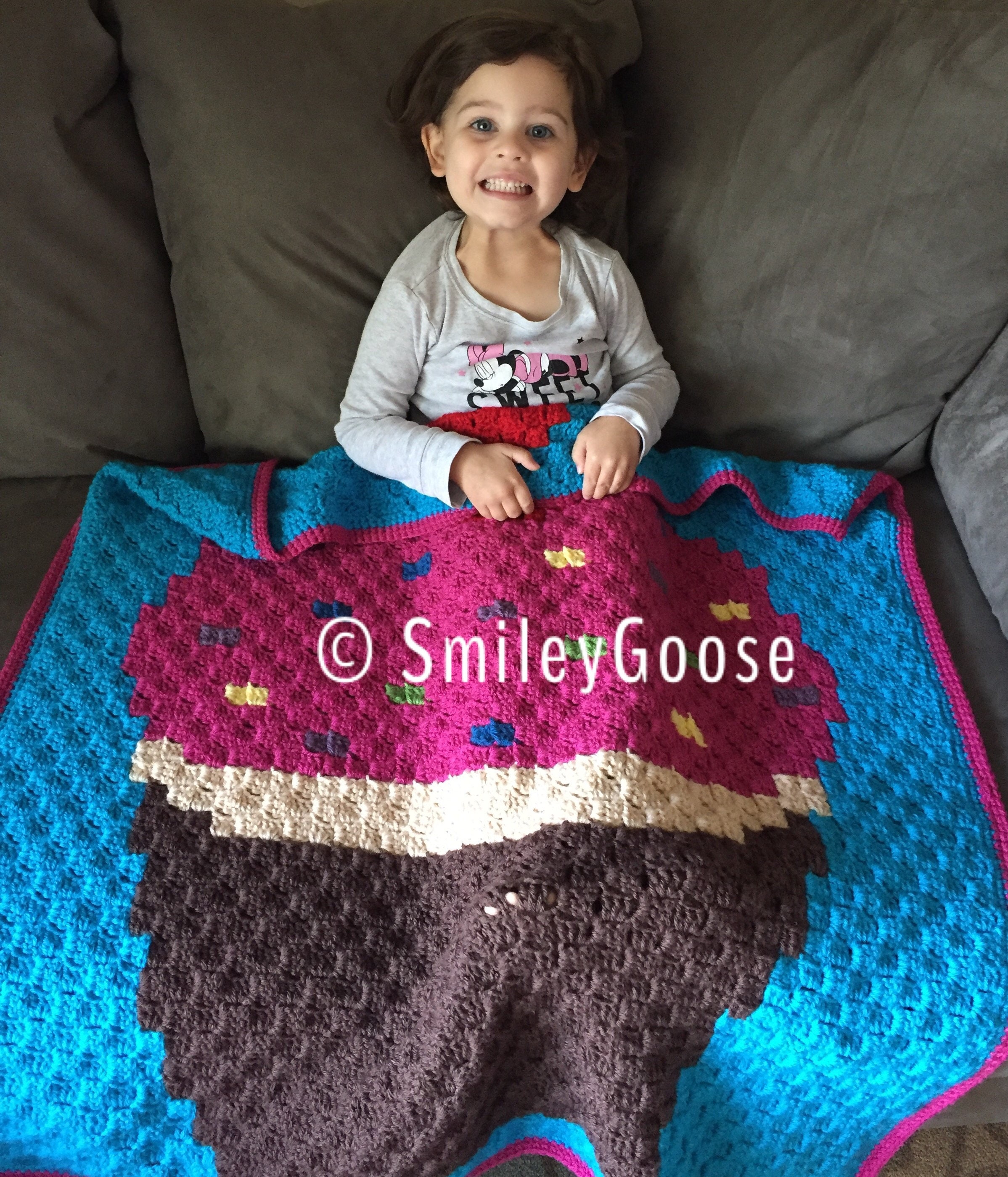 Crochet Cupcake Baby Blanket Pattern Crochet Blanket Pattern Etsy