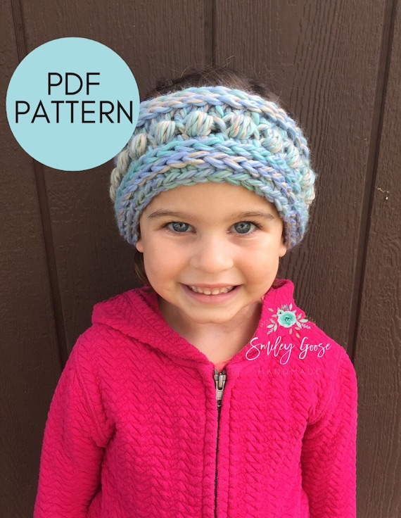 CROCHET EARWARMER PATTERN: Ember Ear Warmer, Crochet Ear Warmer Pattern, Crochet Headwrap, Crochet Headband, Crochet Pattern