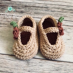 CROCHET BABY BOOTIE Pattern: Harper Baby Booties, Crochet Baby Shoes, Baby Slippers, Crib Shoes, Mary Jane Booties, Crochet Pattern image 3