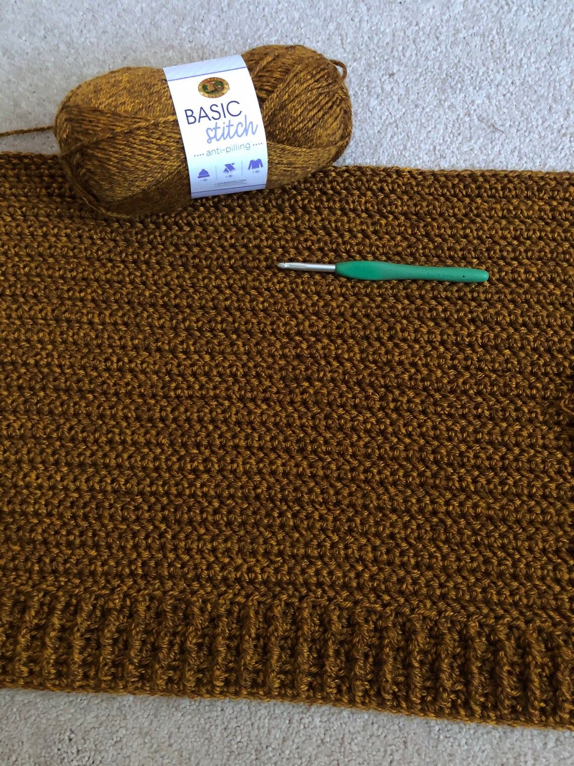 CROCHET BLANKET PATTERN Grayson Throw Blanket Easy Crochet Etsy